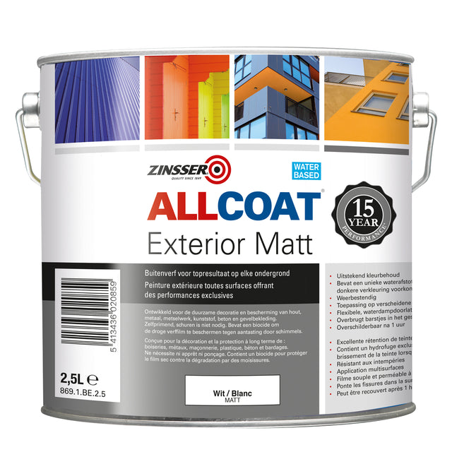 ZINSSER ALLCOAT EXT. MATT WHITE Боя за фасади и външна употреба