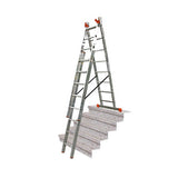 Three-section aluminium multipurpose ladder KRAUSE Tribilo 3x10