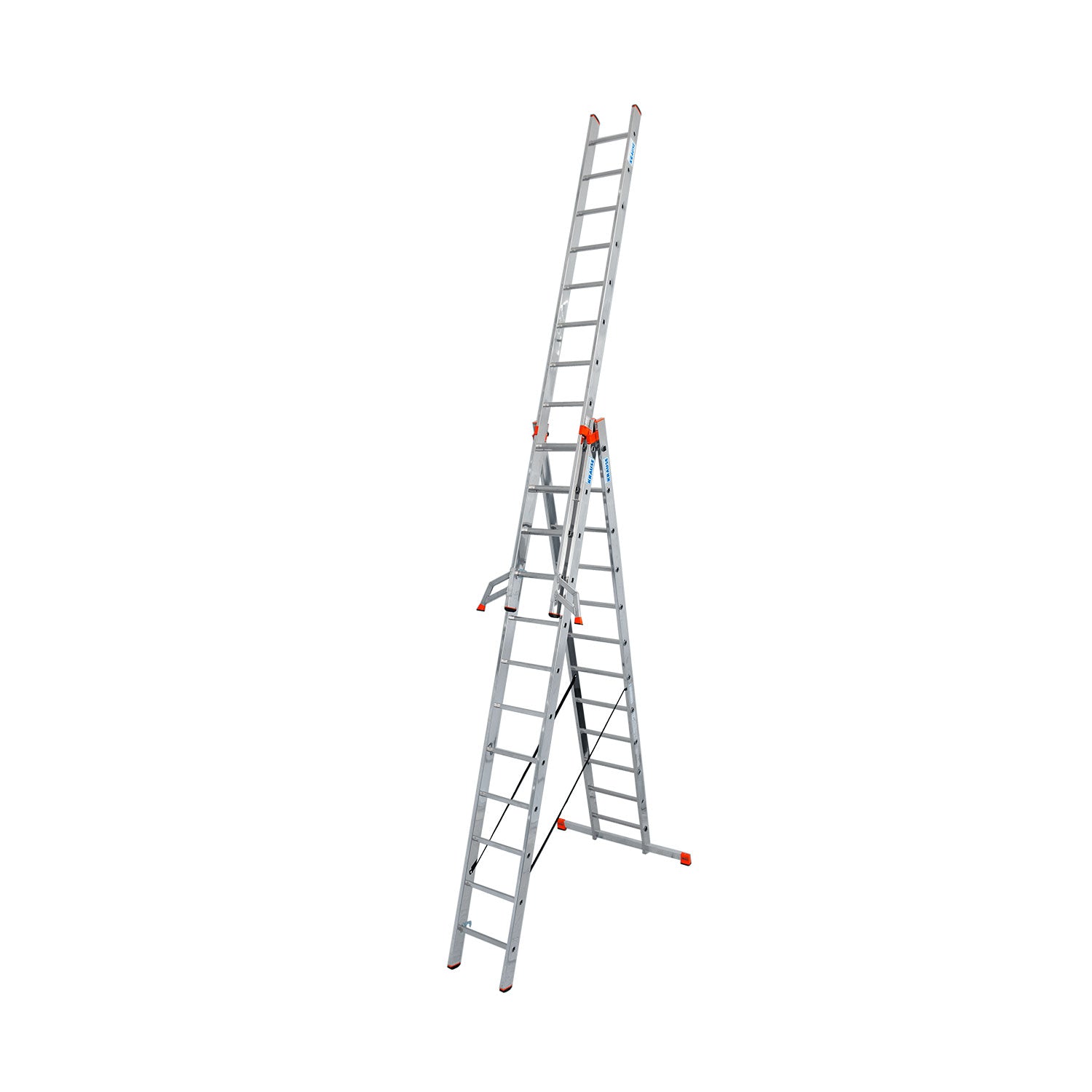 Three-section aluminium multipurpose ladder KRAUSE Tribilo 3x10