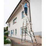 Three-section aluminium multipurpose ladder KRAUSE Tribilo 3x10