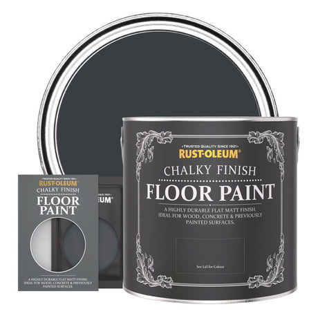 Rust Oleum Chalky Finish Боя за подови настилки / Anthracite 2.5L