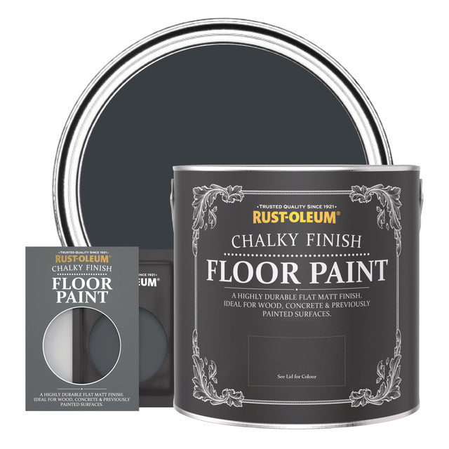 Rust Oleum Chalky Finish Боя за подови настилки / Anthracite 2.5L