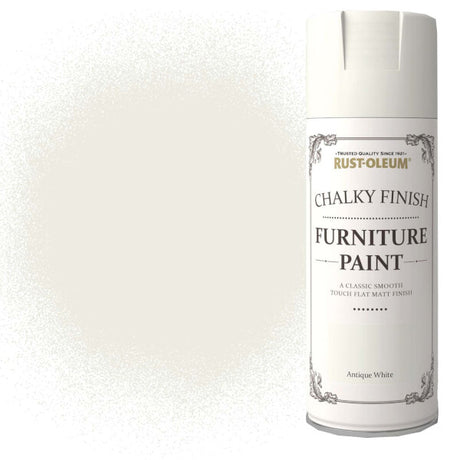 RUST OLEUM Спрей за мебели тебеширено покритие/Антично Бяло
