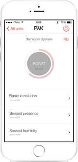 PAX Smart Bathroom fan Pax Norte/White