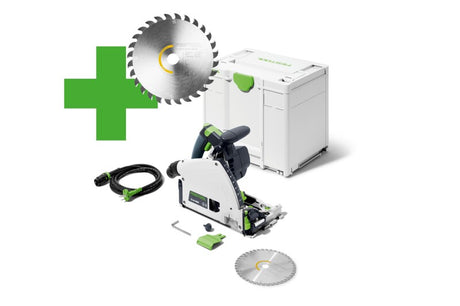 Festool Потъващ циркулярен трион TS 60 KEBQ-Plus + ПОДАРЪК ЦИРКУЛЯРЕН ДИСК