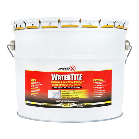 ZINSSER® WATERTITE Хидроизолационна боя за мазета и подземия с подпочвени води 10л