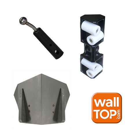 WALL-TOP Click n’ roll ролер, Флъшер 6см и адаптор