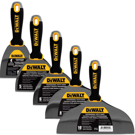 DeWALT Комплект от 5 шпакли с гумирани ръкохватки - Цена: 230.40лв.