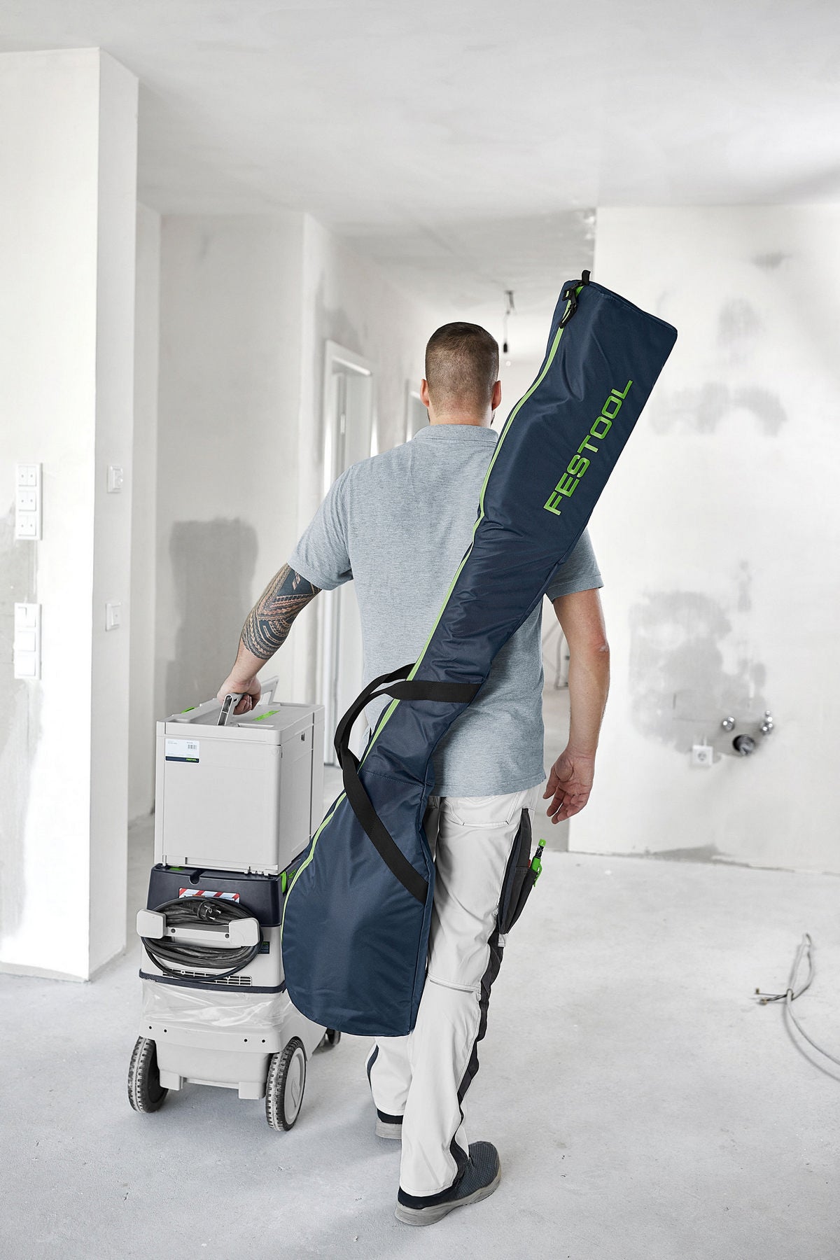 Festool Комплект жираф с дълга дръжка и прахосмукачка PLANEX LHS 2-M 225 EQ/CTM 36-Set