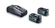 Festool Енергиен комплект 18V 2xHP5,0/TCL6