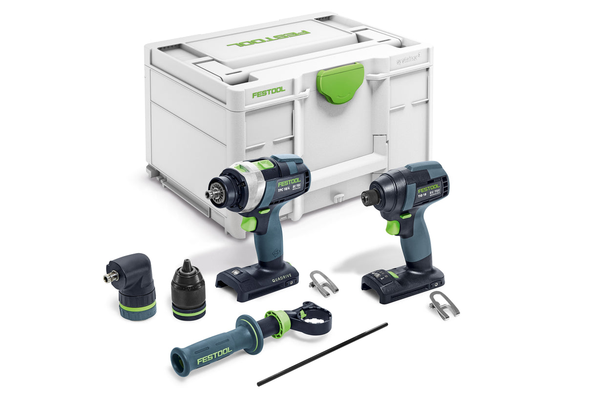 Festool Комплект два винтовърта TID 18 Basic-Set TPC 18/4