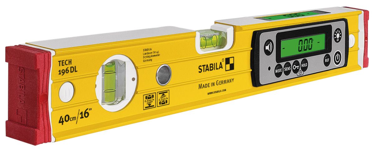 STABILA Алуминиев електронен нивелир TECH 196 DL IP67 40cm