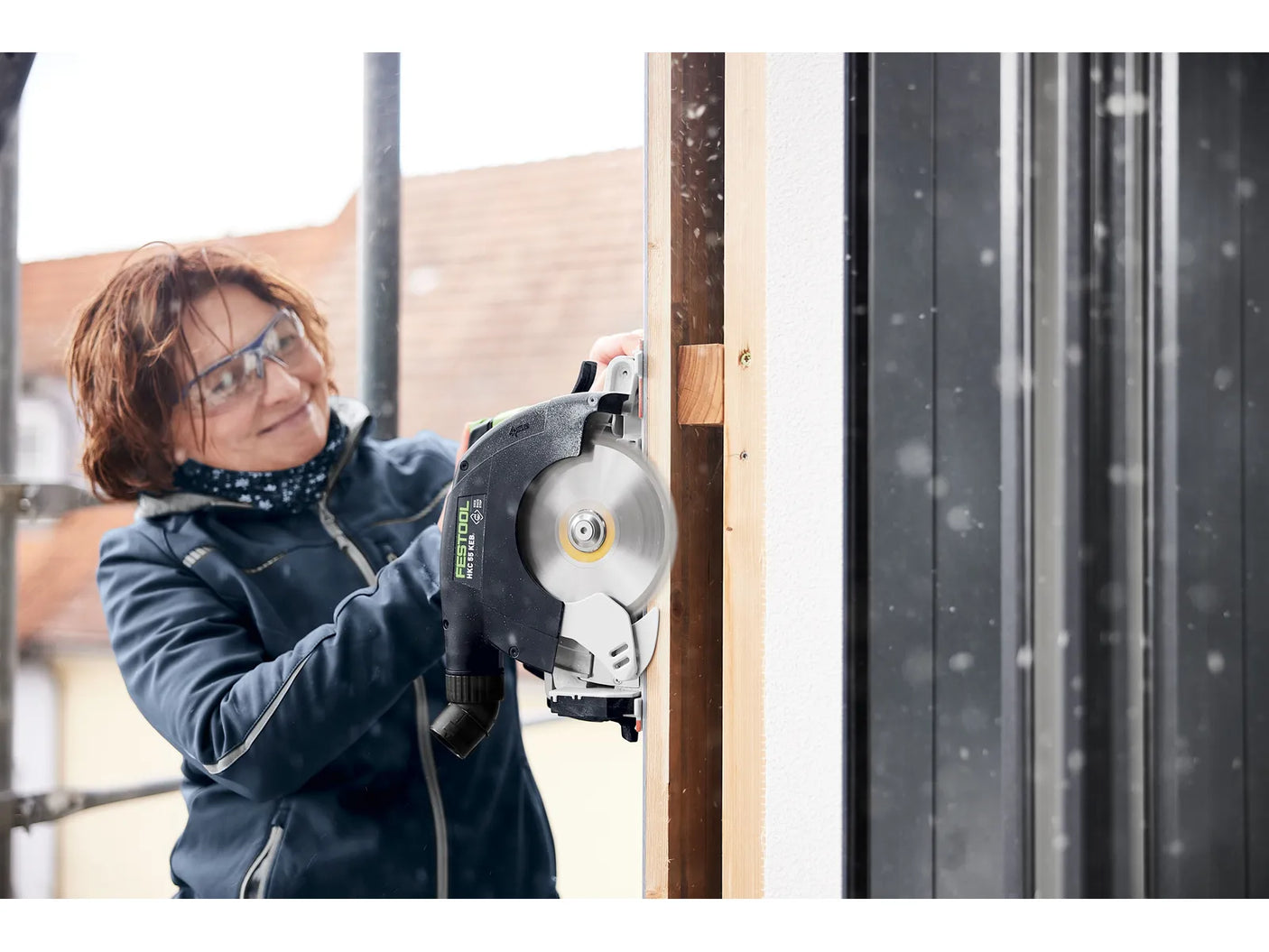 Festool Акумулаторен ръчен циркулярен трион HKC 55 KEB-Basic