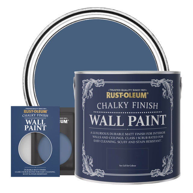 Rust Oleum Chalky Finish Wall Paint / Ink Blue 2.5L – MANA
