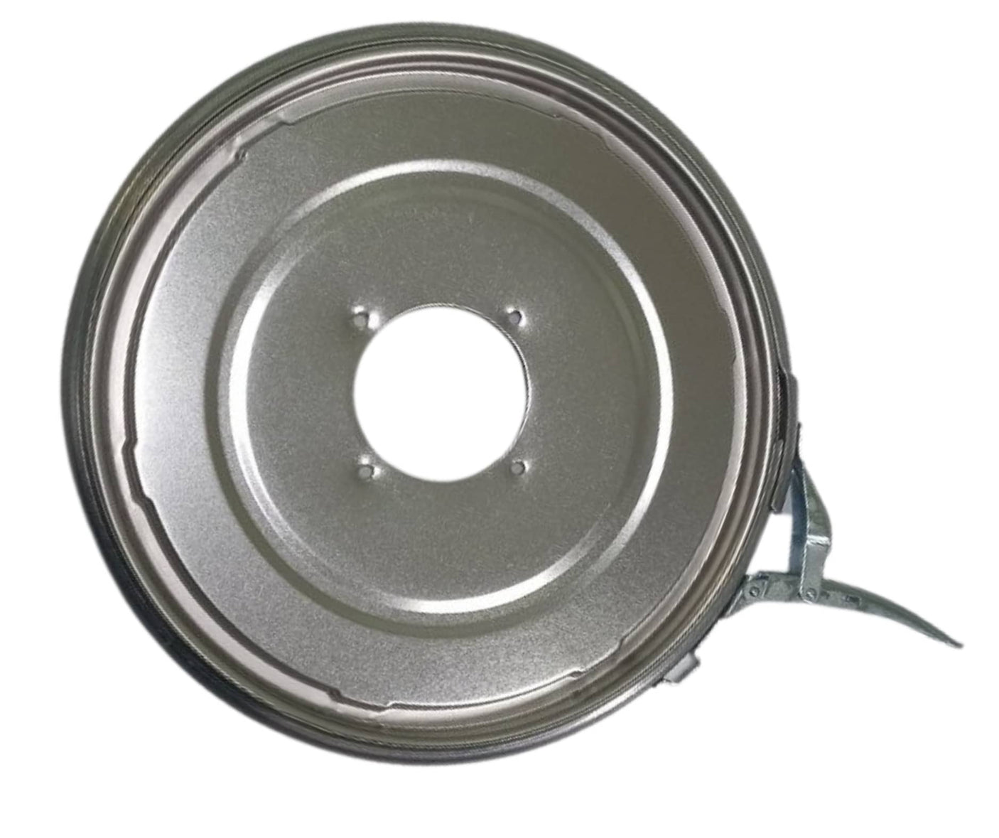 Метална кофа с разпробит капак и обрач 18л.