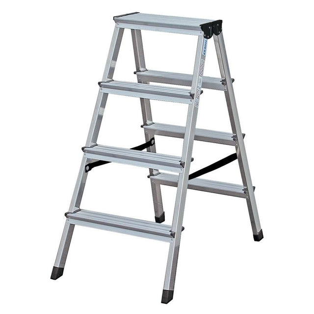 Алуминиева двустранна стълба 2х4/ 0,85м