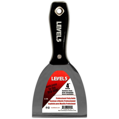 LEVEL 5 Професионална Шпакла 4/102mm с пластмасова ръкохватка 