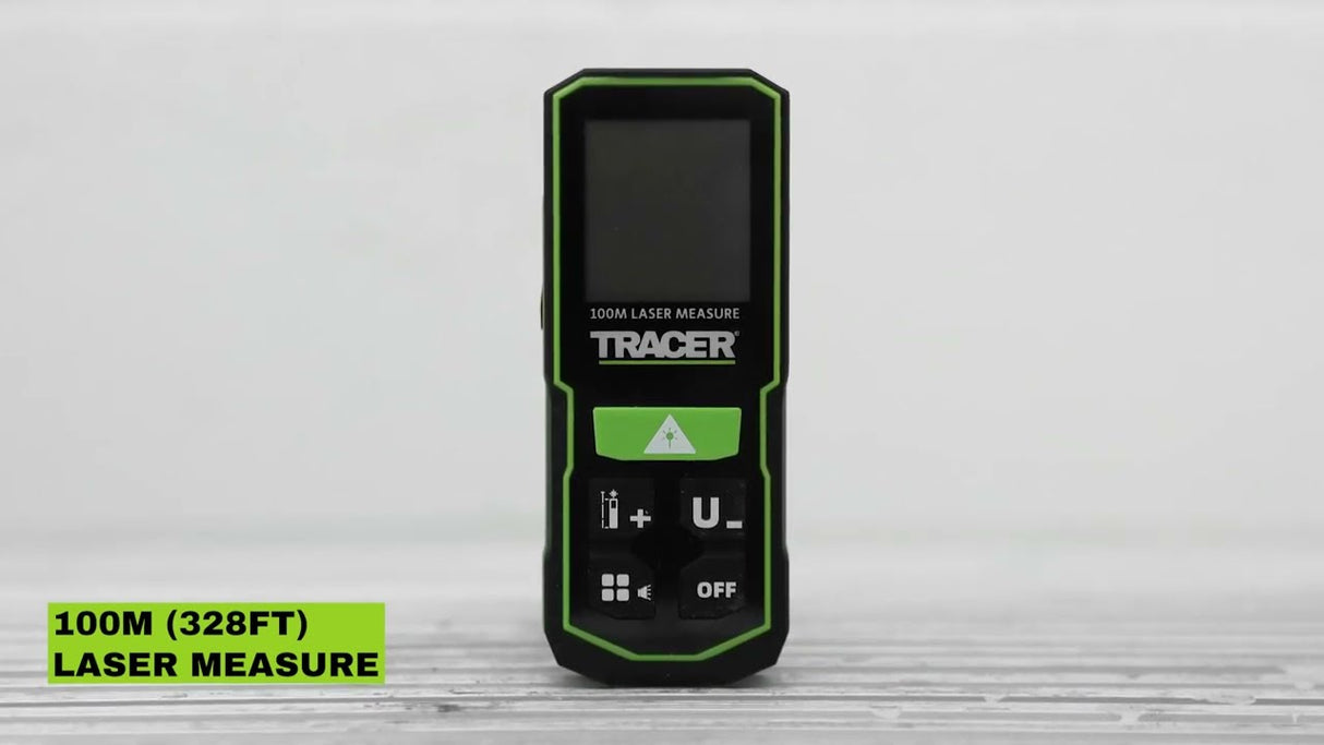 TRACER Лазерна ролетка 100 м (зелена)