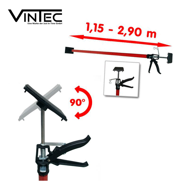 Vintec support set and moisture protection lamp 60 mm 18W
