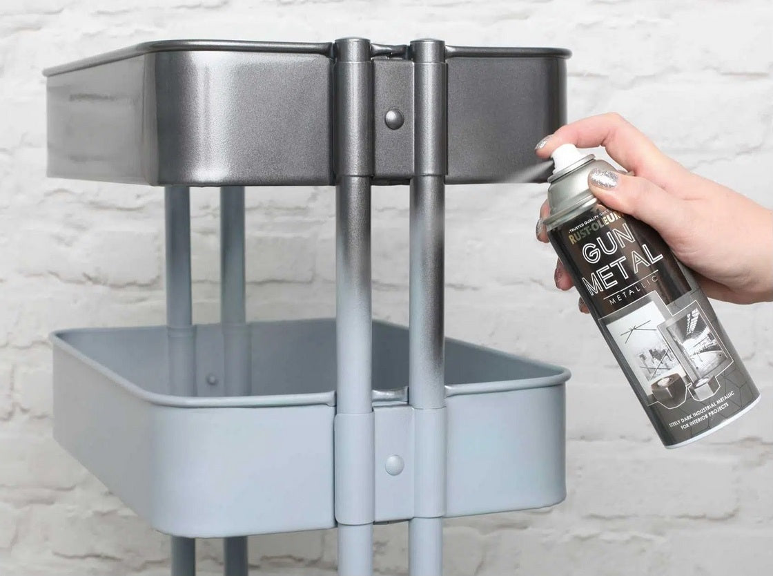 RUST OLEUM Черен Металик Спрей 400мл