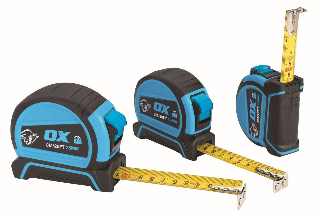 OX Tools PRO инструмент за строителство 8м — ергономична дръжка