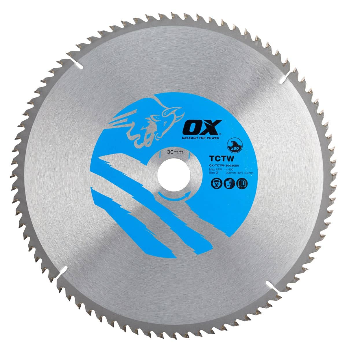 OX Циркулярен диск за дърво 300/30мм, 80 зъба ATB