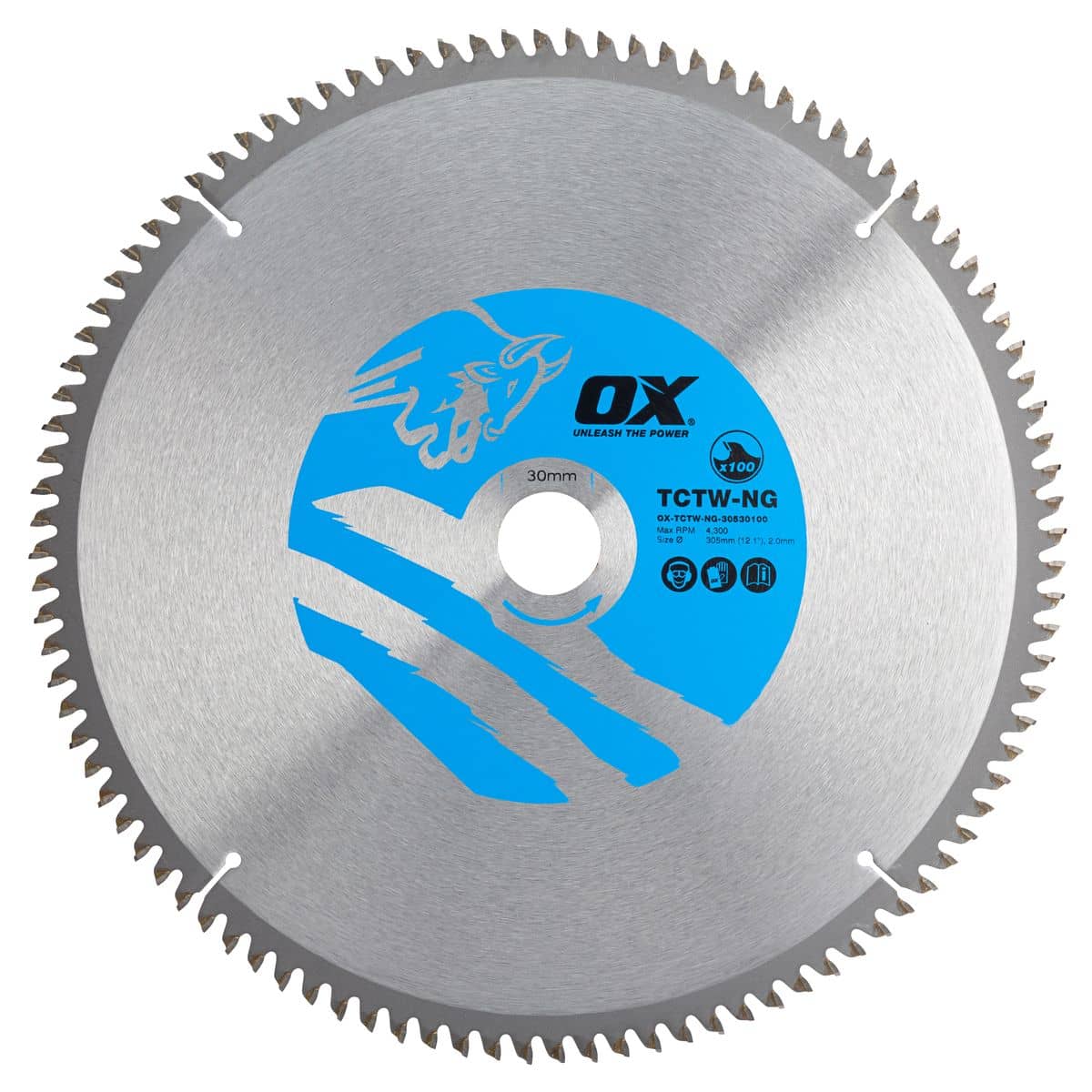 OX Циркулярен диск за дърво NG 305/30мм, 100 зъба ATB