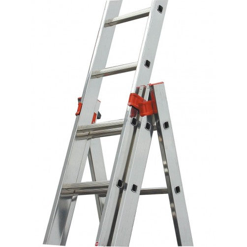 Three-section aluminium multipurpose ladder KRAUSE Tribilo 3x10
