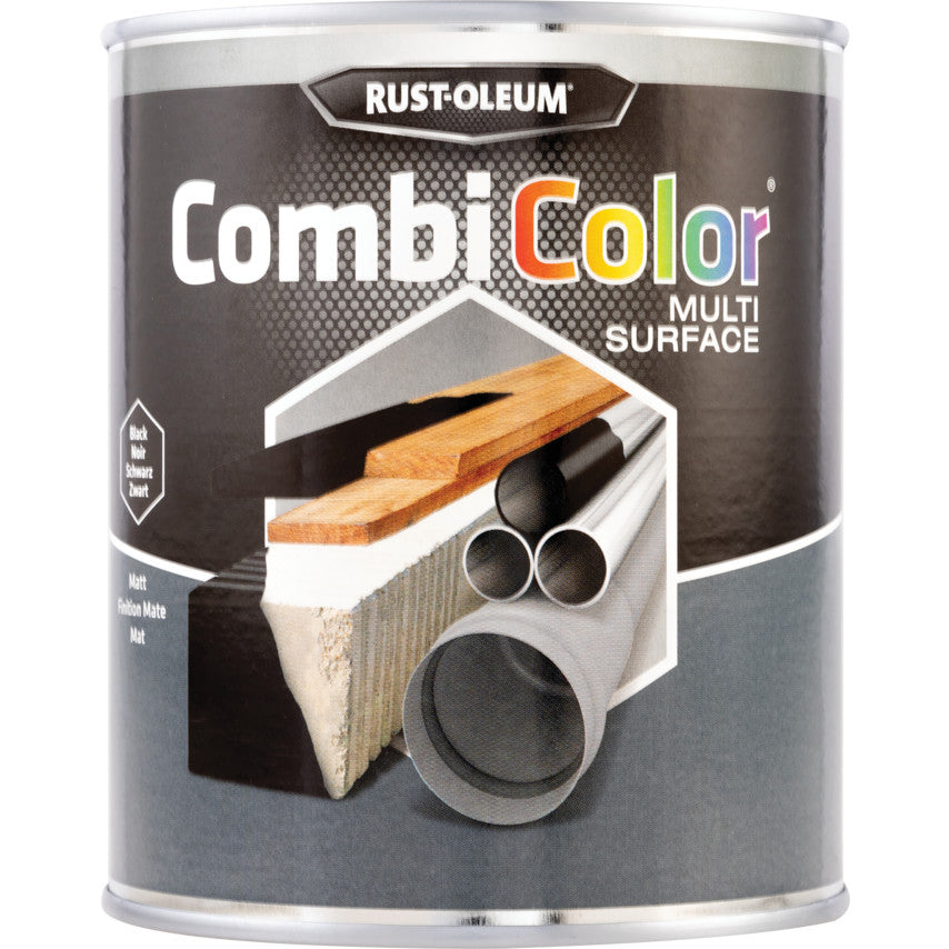 Rust-Oleum CombiColor®  Multi-Surface Защита за универсални повърхности Мат Black 750ml