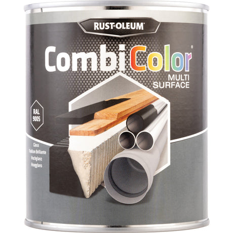 Rust-Oleum CombiColor®  Multi-Surface Защита за универсални повърхности Гланц RAL 9005/Jet Black 750ml