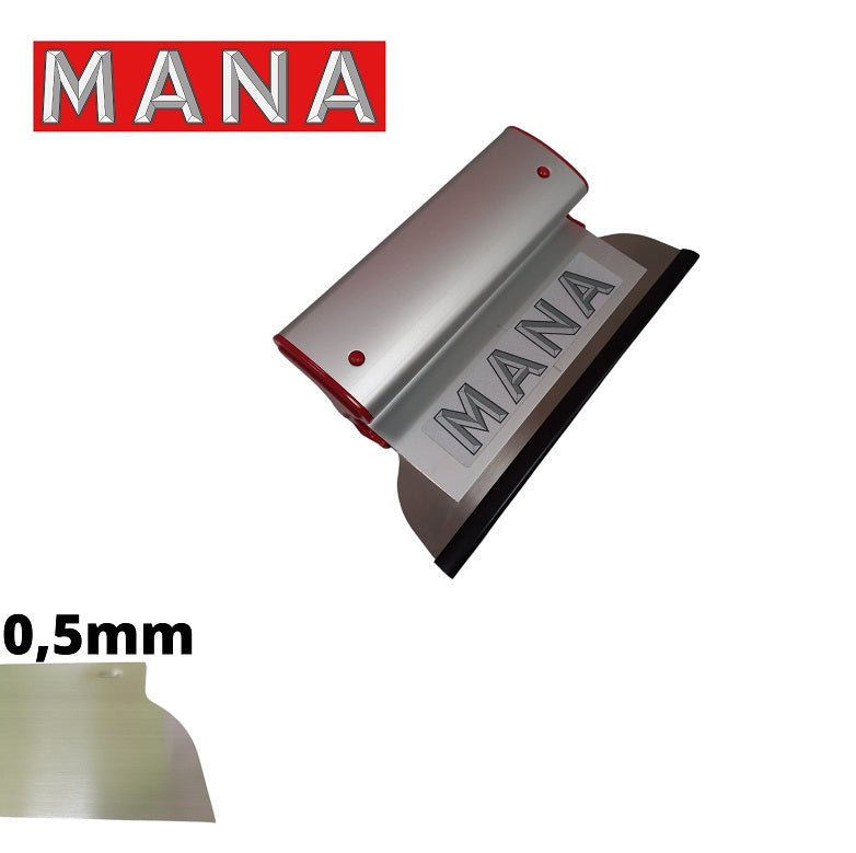 MANA PRO Нож за шпакловане, алуминиев профил 15см/ 0,5mm