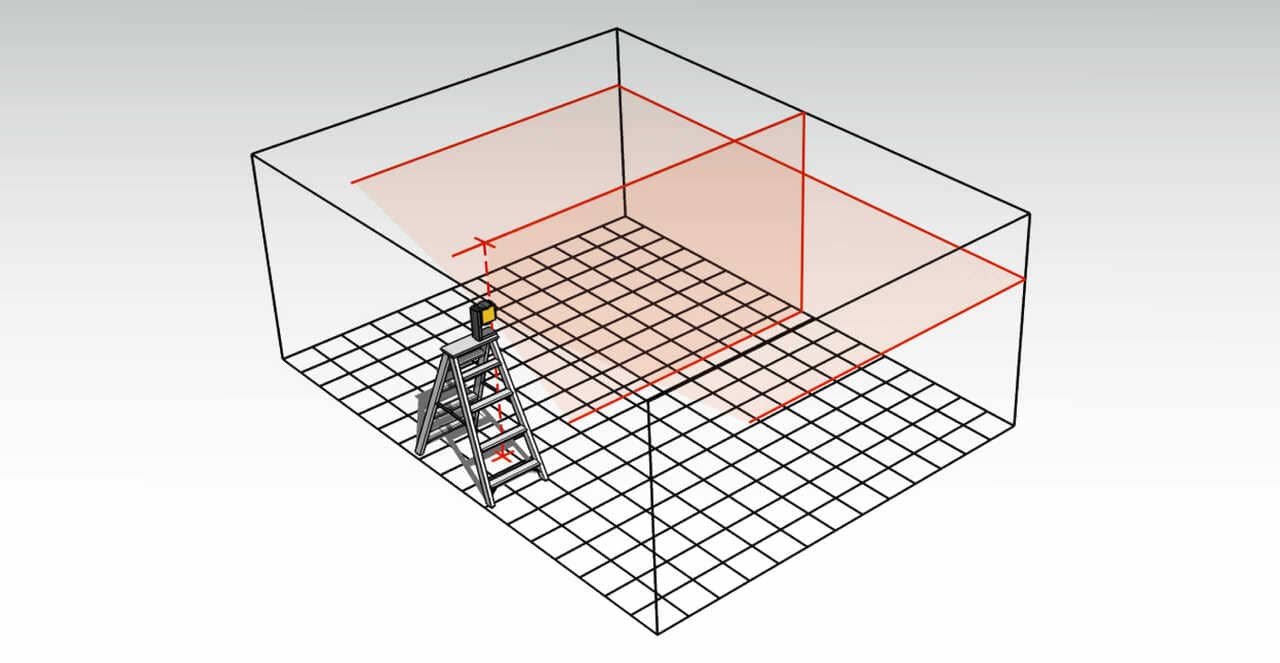 STABILA LAX 300 cross line plus plumb point laser