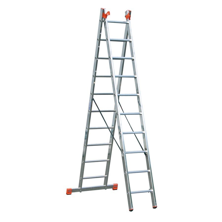 Three-section aluminium multipurpose ladder KRAUSE Tribilo 3x10