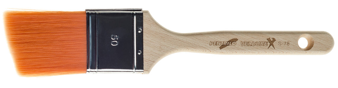 Beveled Flat Brush Velourex 50mm