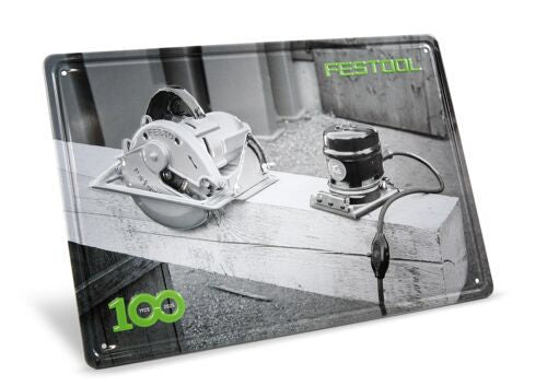 Festool Метална табелка с ретро машини по случай 100 години MES-FT1 100Y