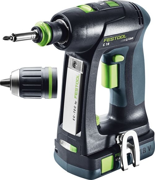 Festool Акумулаторен винтоверт C 18 C 3,1-Plus