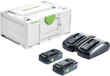 Festool Енергиен комплект SYS 18V 2x4,0/TCL 6 DUO