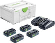 Festool Енергиен комплект SYS 18V 4x4,0/TCL 6 DUO