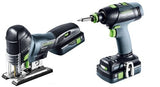 Festool Монтажен пакет от акумулаторен винтоверт и прободен махален трион T 18+3/PSC 420 I-Set