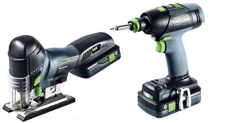 Festool Монтажен пакет от акумулаторен винтоверт и прободен махален трион T 18+3/PSC 420 I-Set