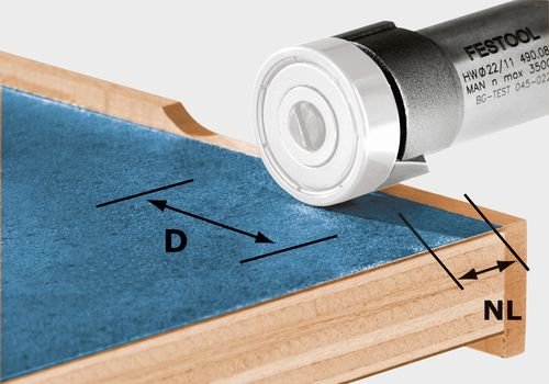 Festool Подравняващ фрезер HW D22/8-OFK