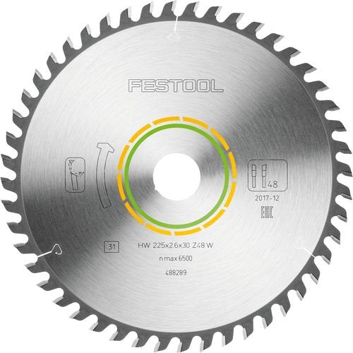 Festool Циркулярен диск HW 225x2,6x30 W48 WOOD FINE CUT