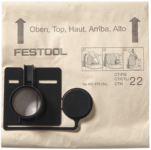 Festool Филтърна торба FIS-CT 22/5 броя